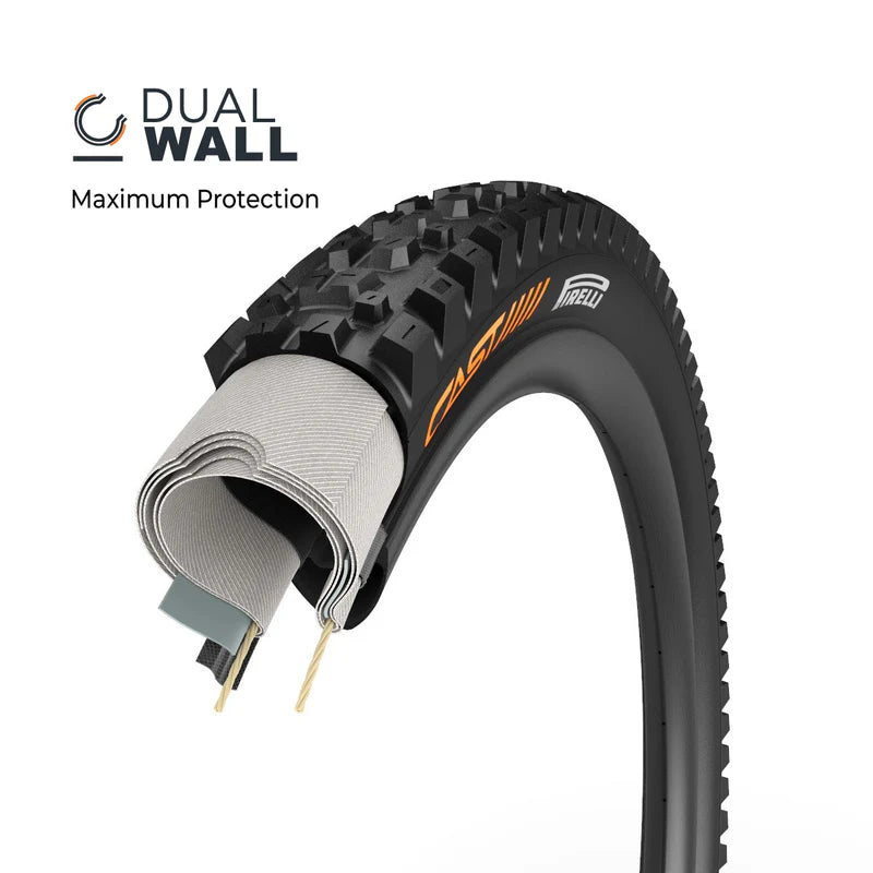 Pneu CAST PIRELLI PROTAGONIST 29x2.40 DualWall Smart Evo DH Tubeless Ready