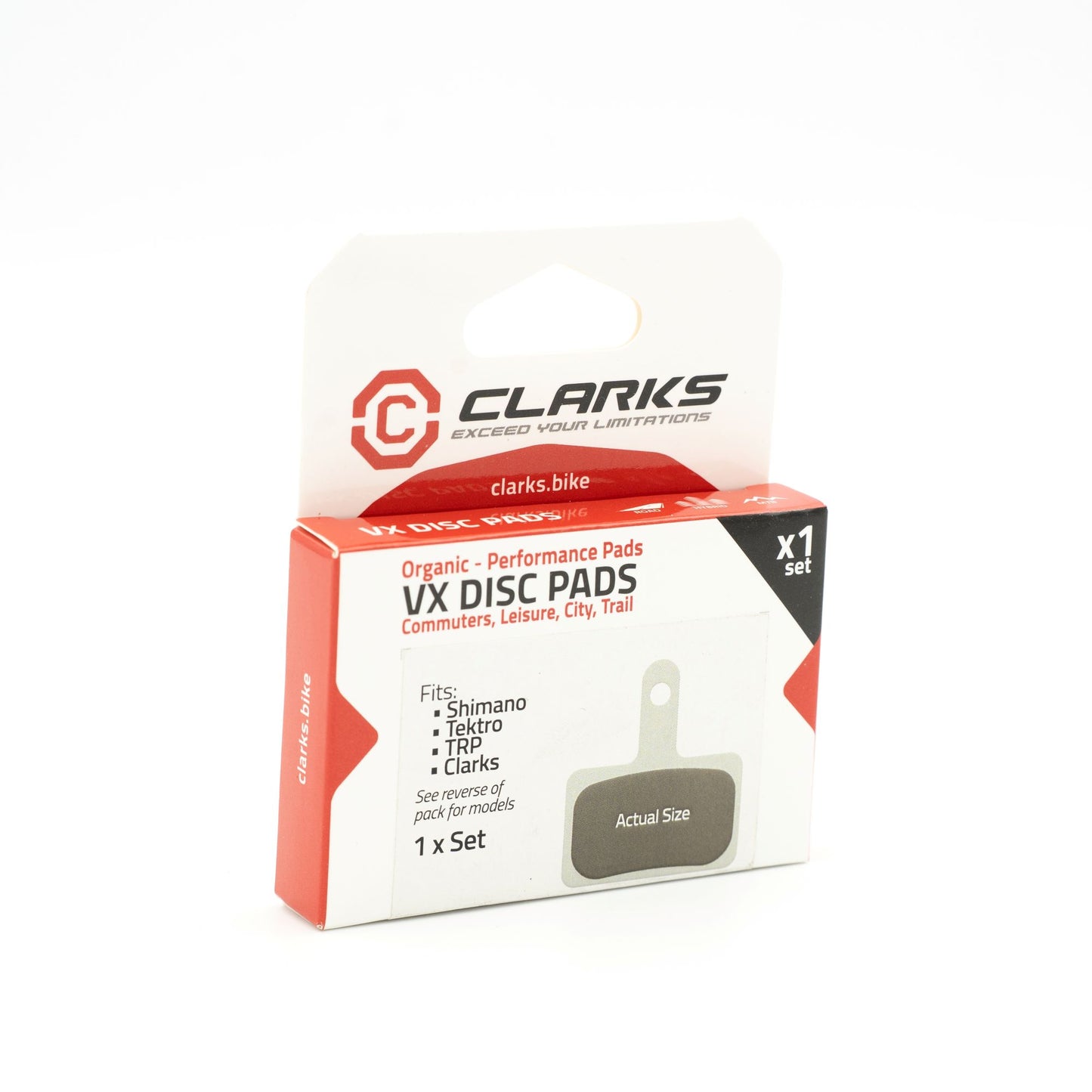 Plaquettes Organiques CLARKS Shimano B05S-RX B03S B01S Deore Tektro