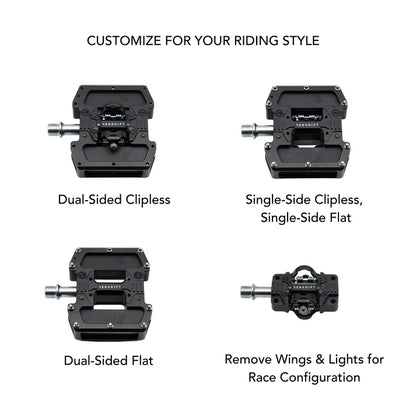REDSHIFT Arclight PRO Clipless Light Pedals Silver