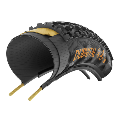 Dæk CONTINENTAL DUBNITAL Trail Rapid 27.5x2.20 Tubeless Ready Foldbar Sort