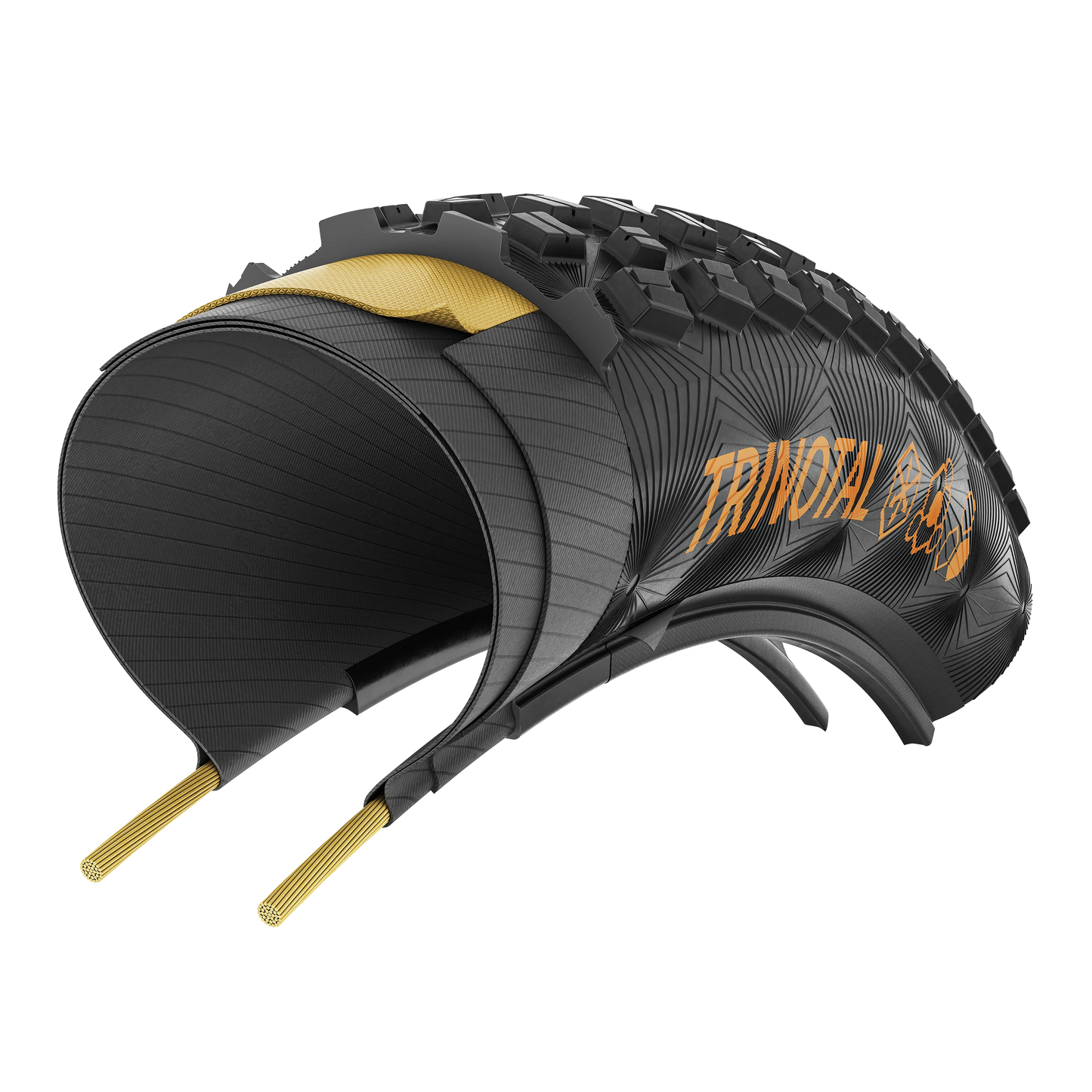 Pneu CONTINENTAL TRINOTAL Trail Grip 29x2.40 Tubeless Ready Souple Marron