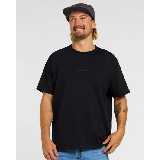 T-Shirt DHARCO COTTON KENTARO Manches Courtes Noir