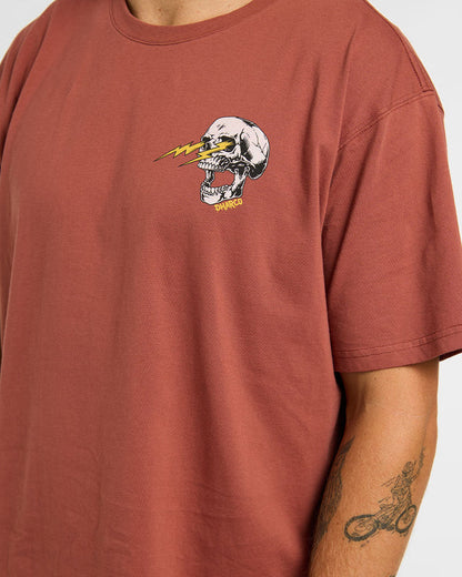 T-Shirt DHARCO COTTON RUST Maniche Corte Marrone