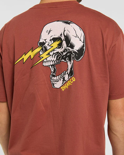 T-Shirt DHARCO COTTON RUST Maniche Corte Marrone