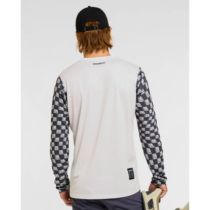 Maillot DHARCO GRAVITY OFFSET Maniche Lunghe Bianco/Nero