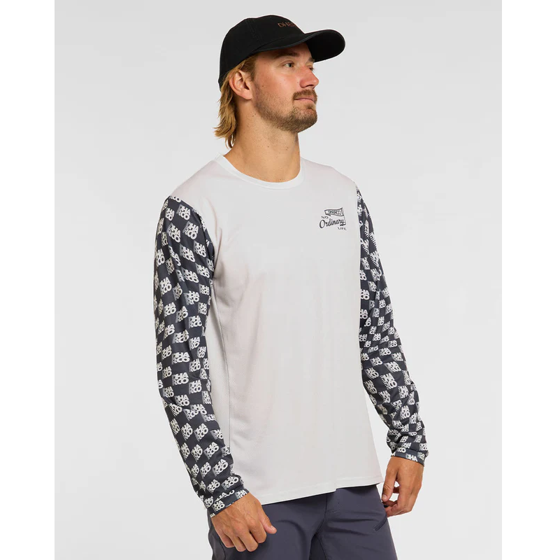 Maillot DHARCO GRAVITY OFFSET Manches Longues Blanc/Noir