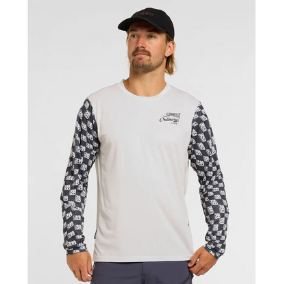 Maillot DHARCO GRAVITY OFFSET Maniche Lunghe Bianco/Nero