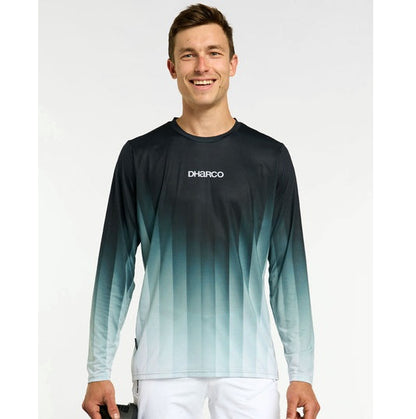 Maillot DHARCO RACE MIDNIGHT PRISM Maniche Lunghe Verde