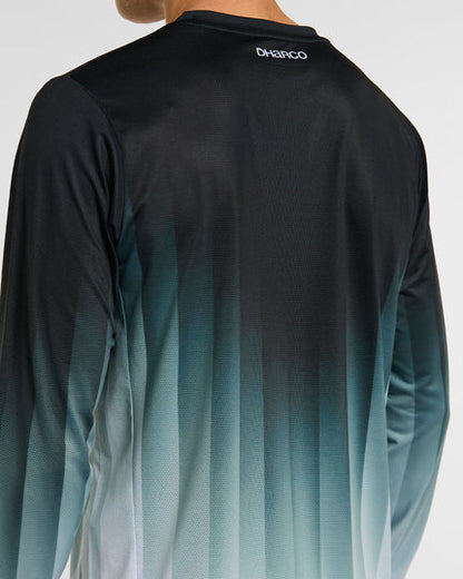 Maillot DHARCO RACE MIDNIGHT PRISM Maniche Lunghe Verde