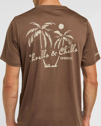 Maglia DHARCO TECH TEE HUSK Maniche Corte Marrone