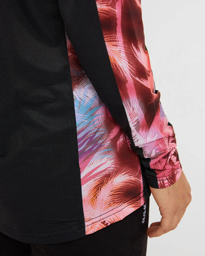 Maglia DHARCO RACE NEBULA Maniche Lunghe Donna Nero/Rosa