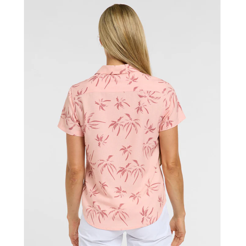 Chemise Technique DHARCO TECH PARTY PINK PALM Femme Rose