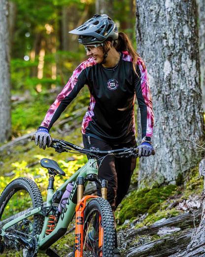 Maglia DHARCO RACE NEBULA Maniche Lunghe Donna Nero/Rosa