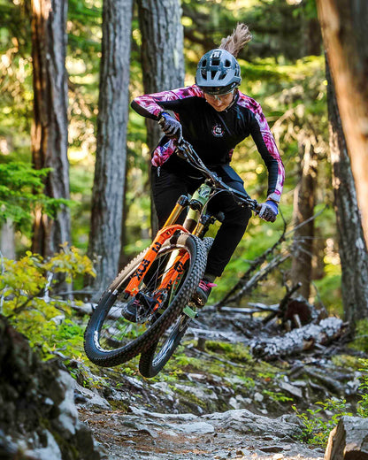 Maglia DHARCO RACE NEBULA Maniche Lunghe Donna Nero/Rosa
