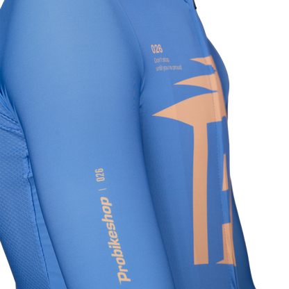 Maglia PROBIKESHOP By CHEF DE FILE Maniche Corte Blu/Lilla