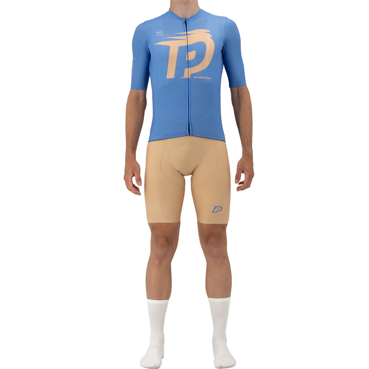 Maillot PROBIKESHOP Manches Courtes Bleu/Lilas