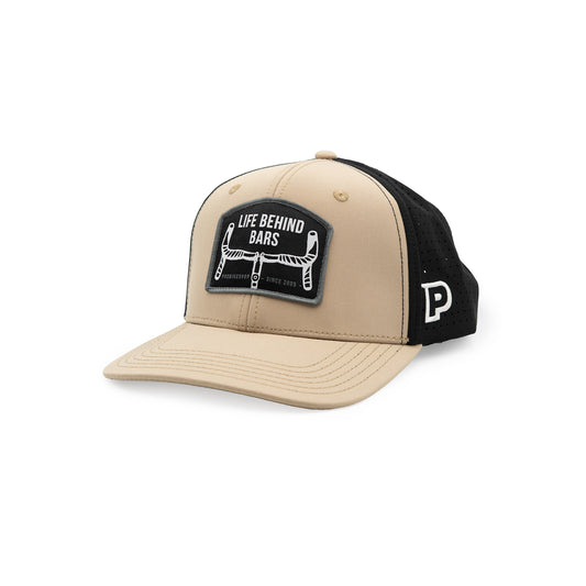 Czapka z daszkiem PROBIKESHOP SNAPBACK Beżowa/Czarna