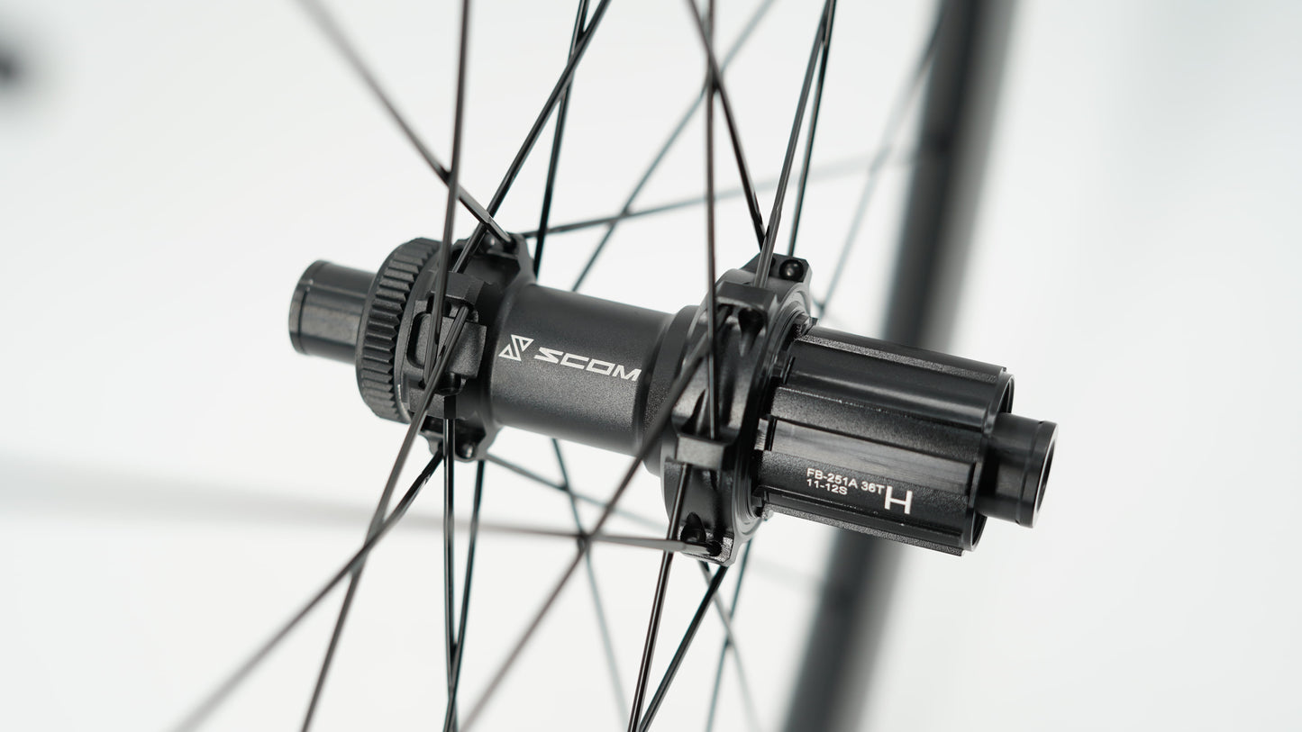 Paire de Roues SCOM CORSA 60 Tubeless Ready (Center Lock)