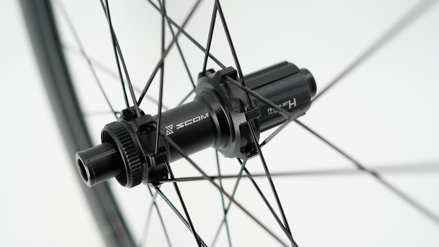 Paire de Roues SCOM CORSA 60 Tubeless Ready (Center Lock)