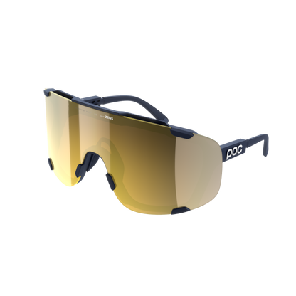 Occhiali POC DEVOUR + Blu Navy Lente Clarity Road Partly Sunny Gold