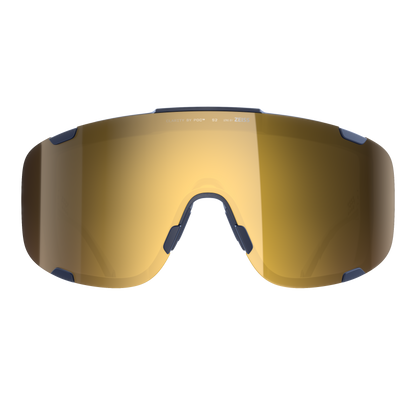 Occhiali POC DEVOUR + Blu Navy Lente Clarity Road Partly Sunny Gold