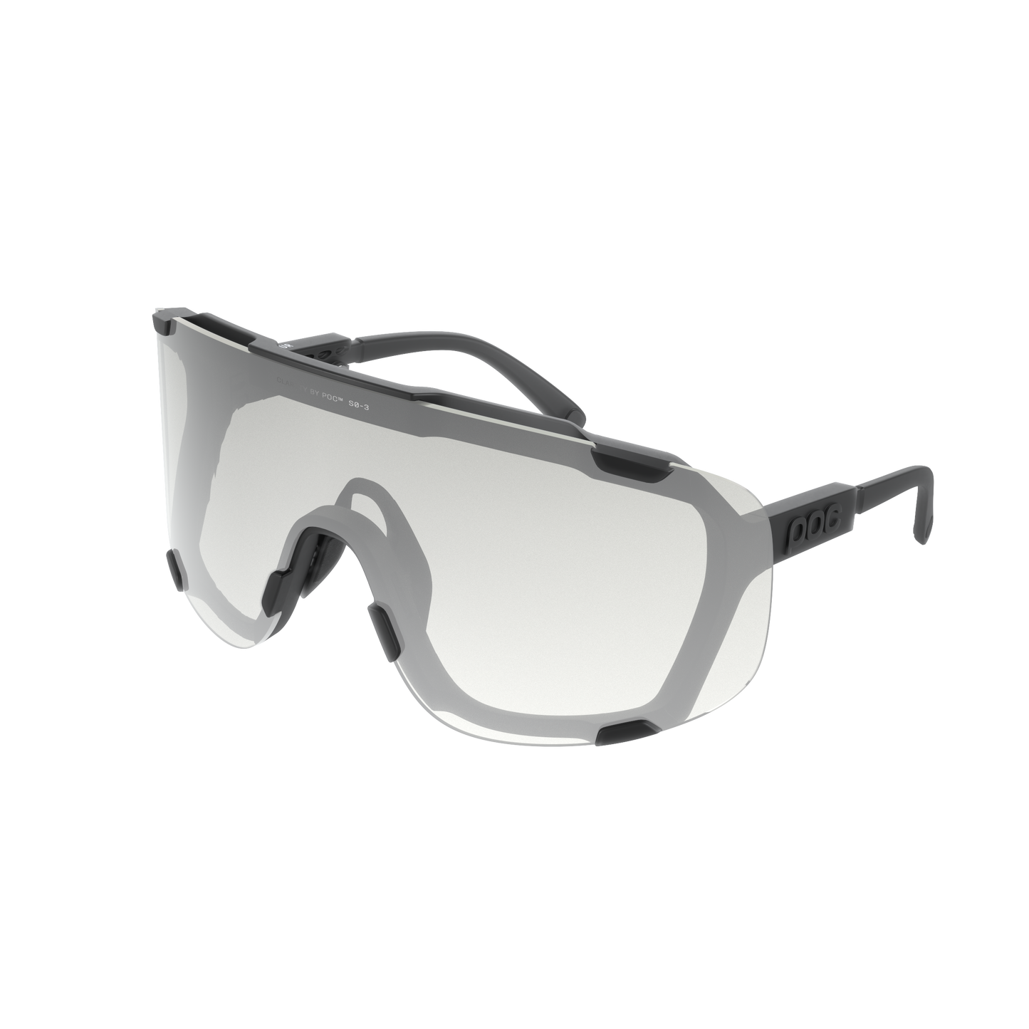 Lunettes POC DEVOUR Noir Translucide Verre Clarity Photochromique Grey