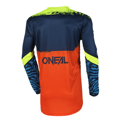 Maillot O'NEAL ELEMENT SHOCKER Junior Mangas Largas Azul/Naranja