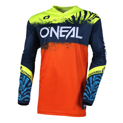 Maillot O'NEAL ELEMENT SHOCKER Junior Mangas Largas Azul/Naranja