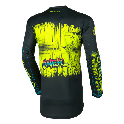 Camiseta O'NEAL ELEMENT RANCID Junior Mangas Largas Negro/Amarillo