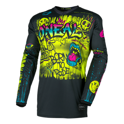 Camiseta O'NEAL ELEMENT RANCID Junior Mangas Largas Negro/Amarillo