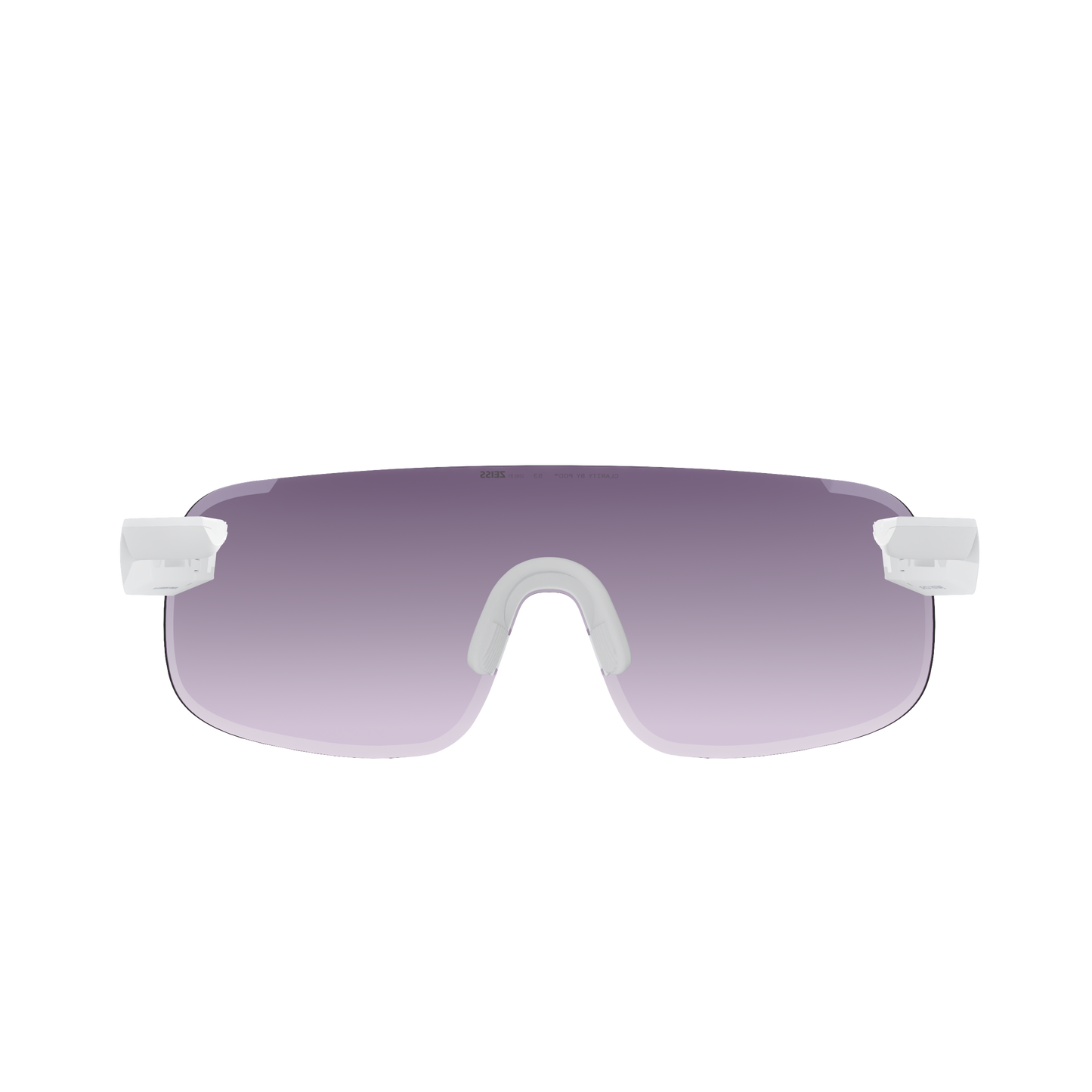 Lunettes POC ELICIT Blanc Verre Clarity Road Sunny Silver