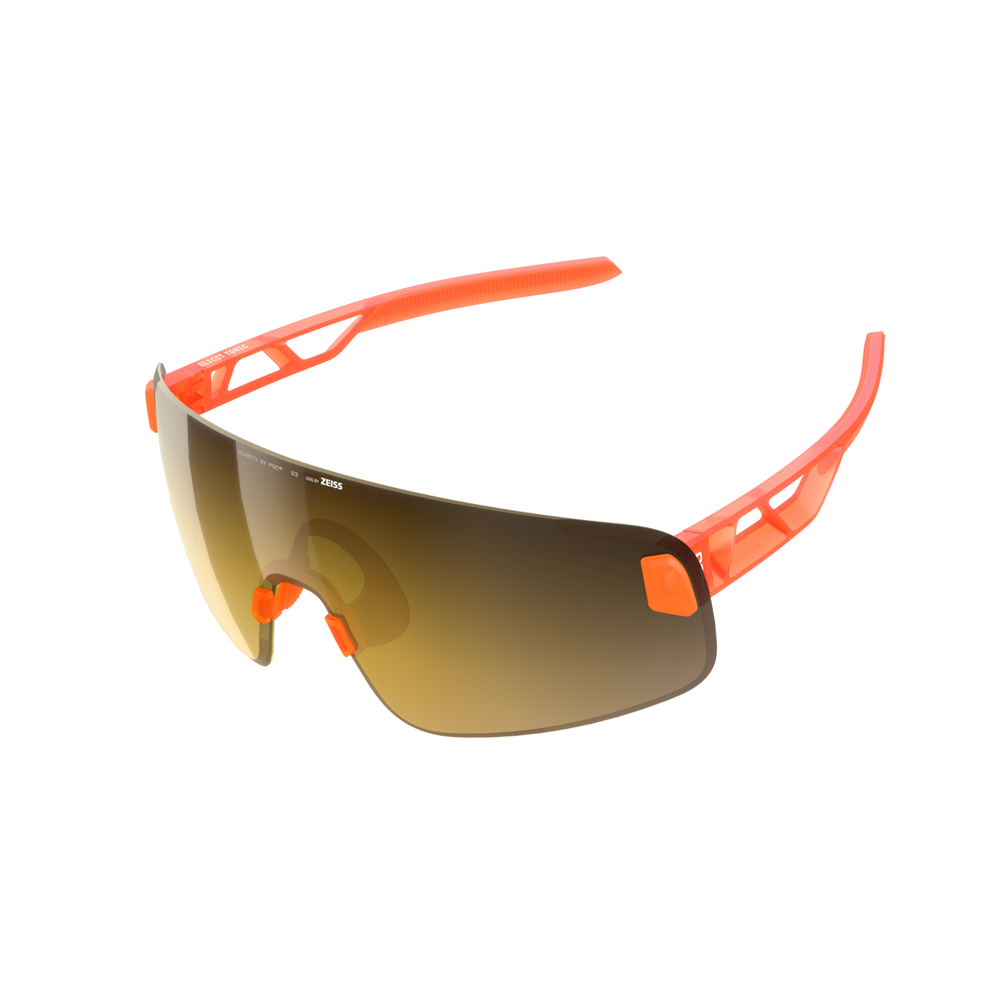POC ELICIT TORIC Półprzezroczyste fluorescencyjne pomarańczowe okulary Clarity Road Partly Sunny Gold
