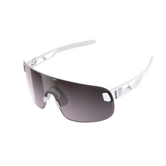 Lunettes POC ELICIT Blanc Verre Clarity Road Sunny Silver