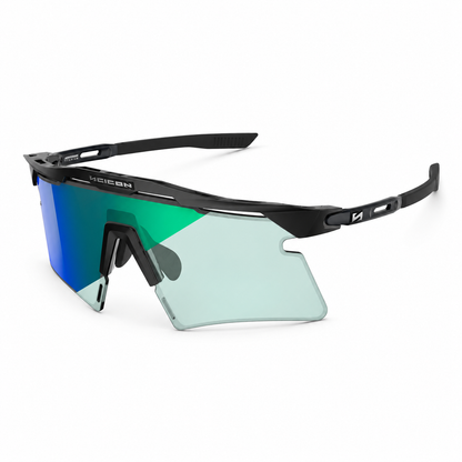 Okulary SCICON AEROSHADE 2.0 TITANIUM Czarny Matt Szkło Fotochromiczne Blue Green