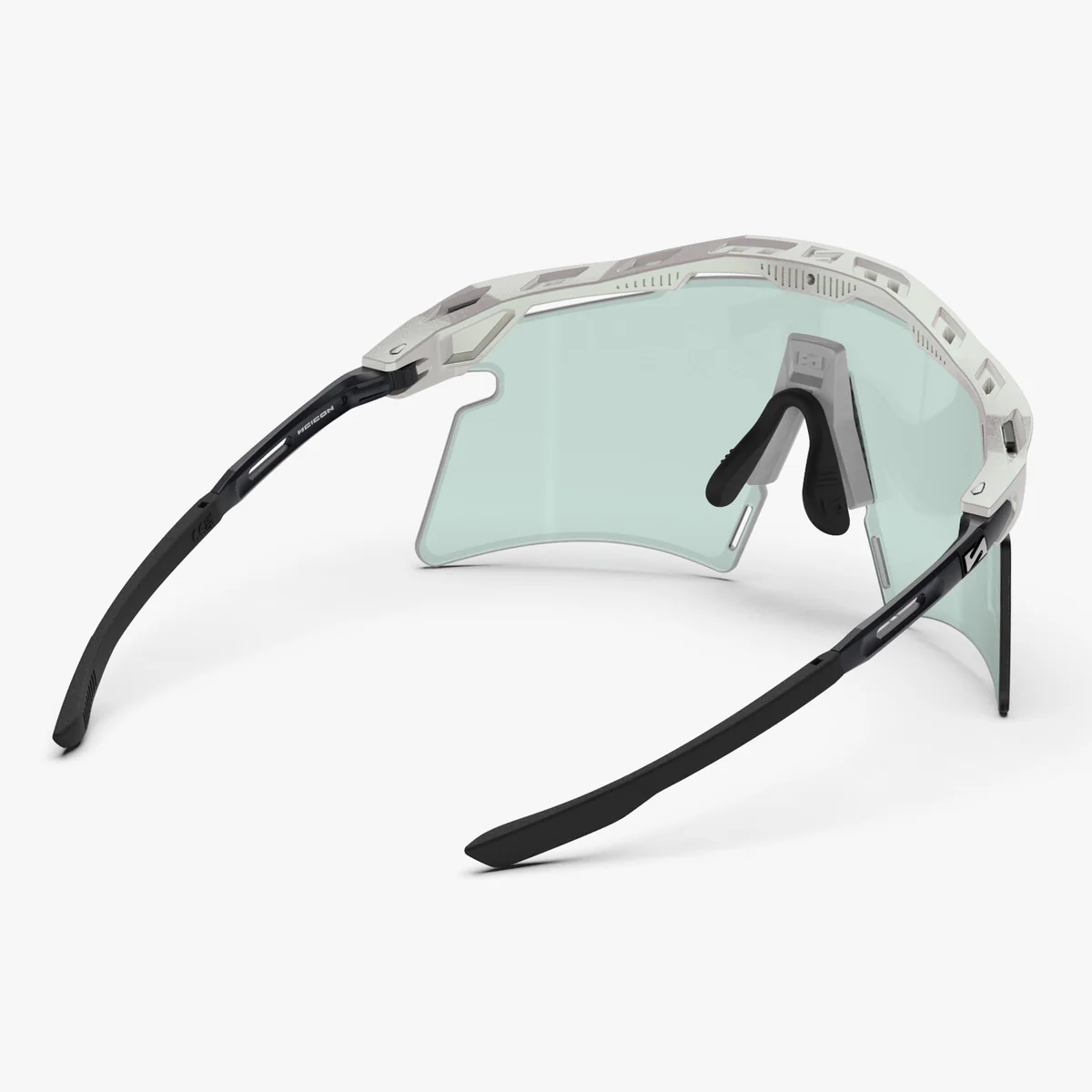 SCICON AEROSHADE 2.0 TITANIUM Vita metallglasögon Blågrön fotokromisk lins