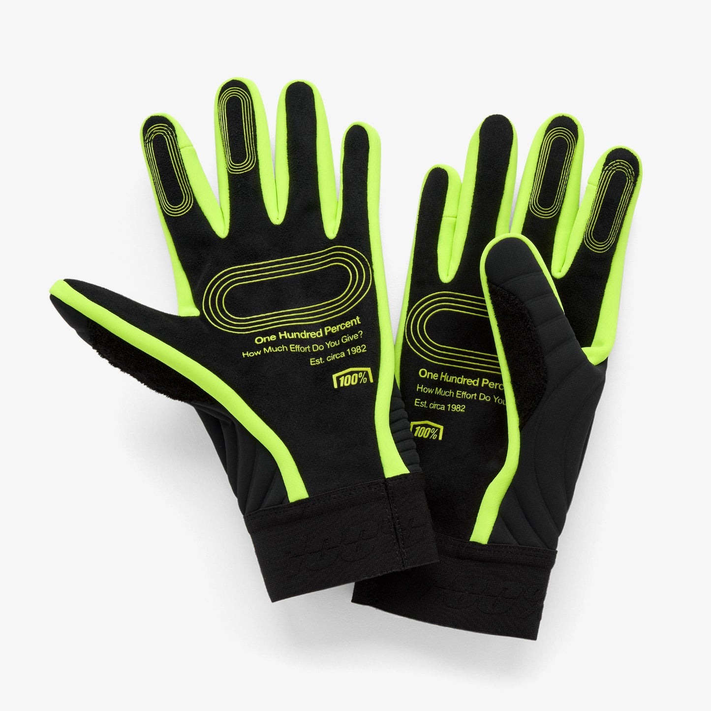 Rękawiczki 100% BRISKER XTREME Czarny/Żółty