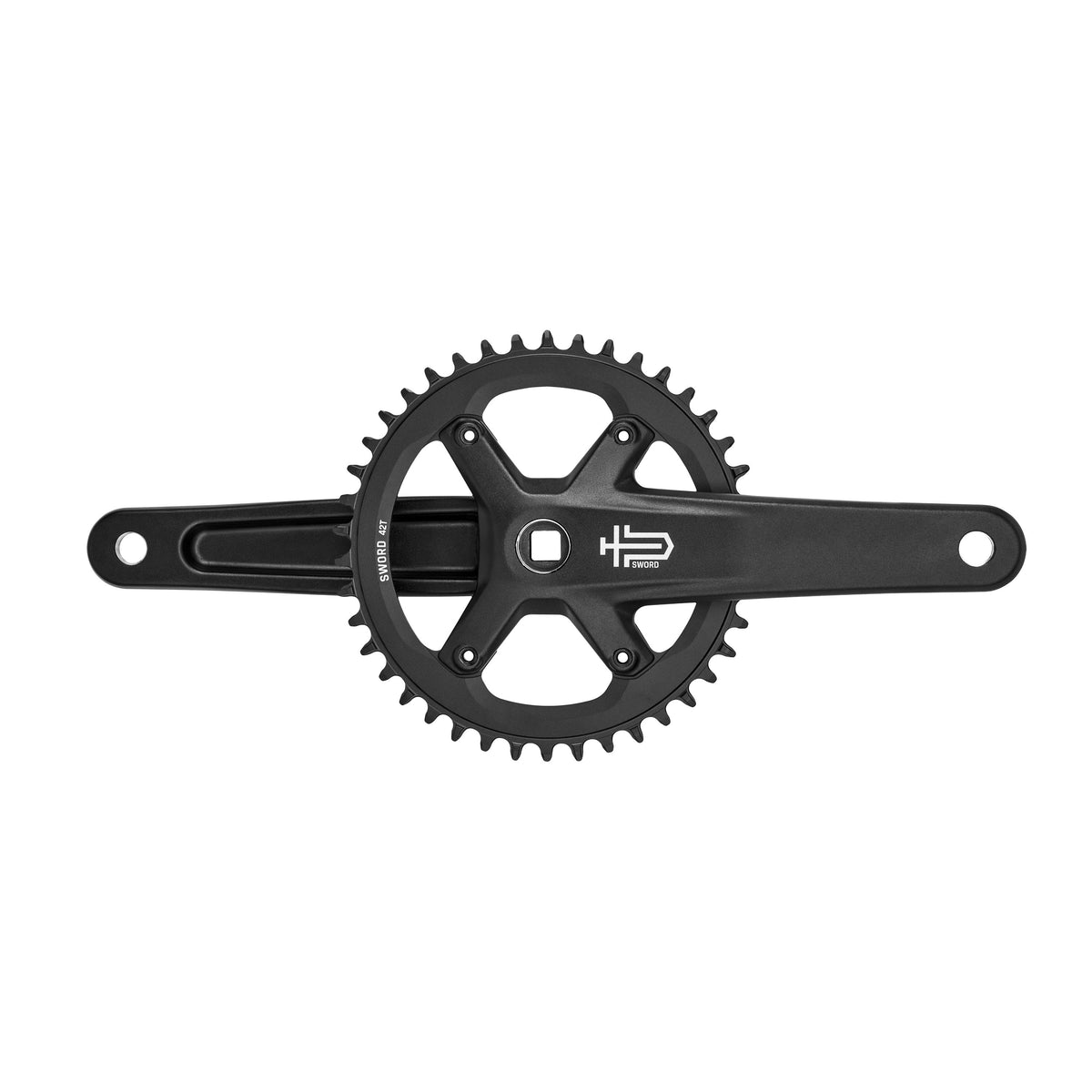 Guarnitura MICROSHIFT SWORD BLACK 1x con corona da 42 denti FC-G7900-42