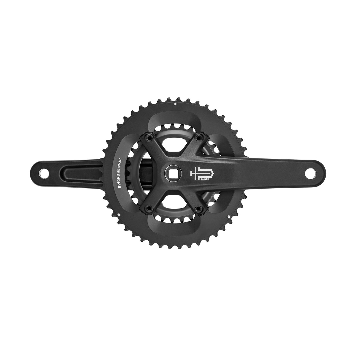 Kranksæt MICROSHIFT SWORD BLACK 2x9 gear 48/31 FC-G7900-48