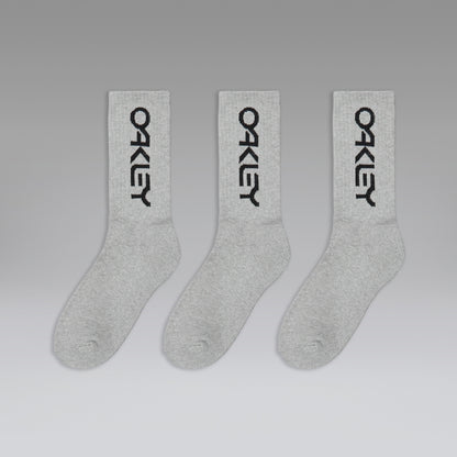 OAKLEY B1B SOCKS 2.0 -sukat, harmaat (3 paria)