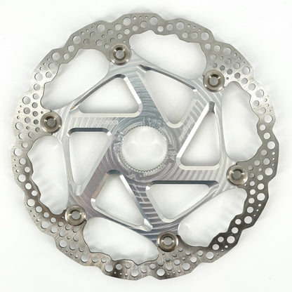 HOPE Centerlock -kelluva jarrulevy, hopeanvärinen