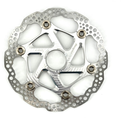 HOPE Centerlock -kelluva jarrulevy, hopeanvärinen