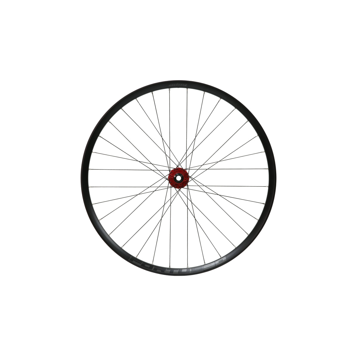 HOPE Fortus 30 W 26-inch voorwiel met rode Pro 5-naaf