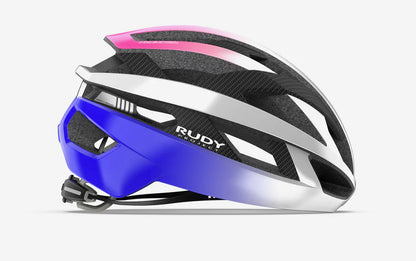 Casco da Strada RUDY PROJECT REBEL CARBON Bianco/Viola/Rosa