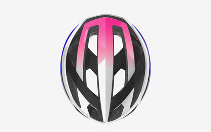Casco da Strada RUDY PROJECT REBEL CARBON Bianco/Viola/Rosa