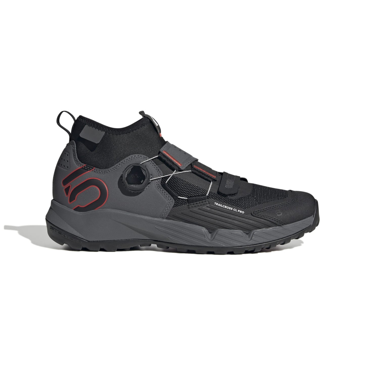 ADIDAS FIVE TEN TRAILCROSS PRO CLIP-IN MTB-kengät Harmaa/Musta/Punainen