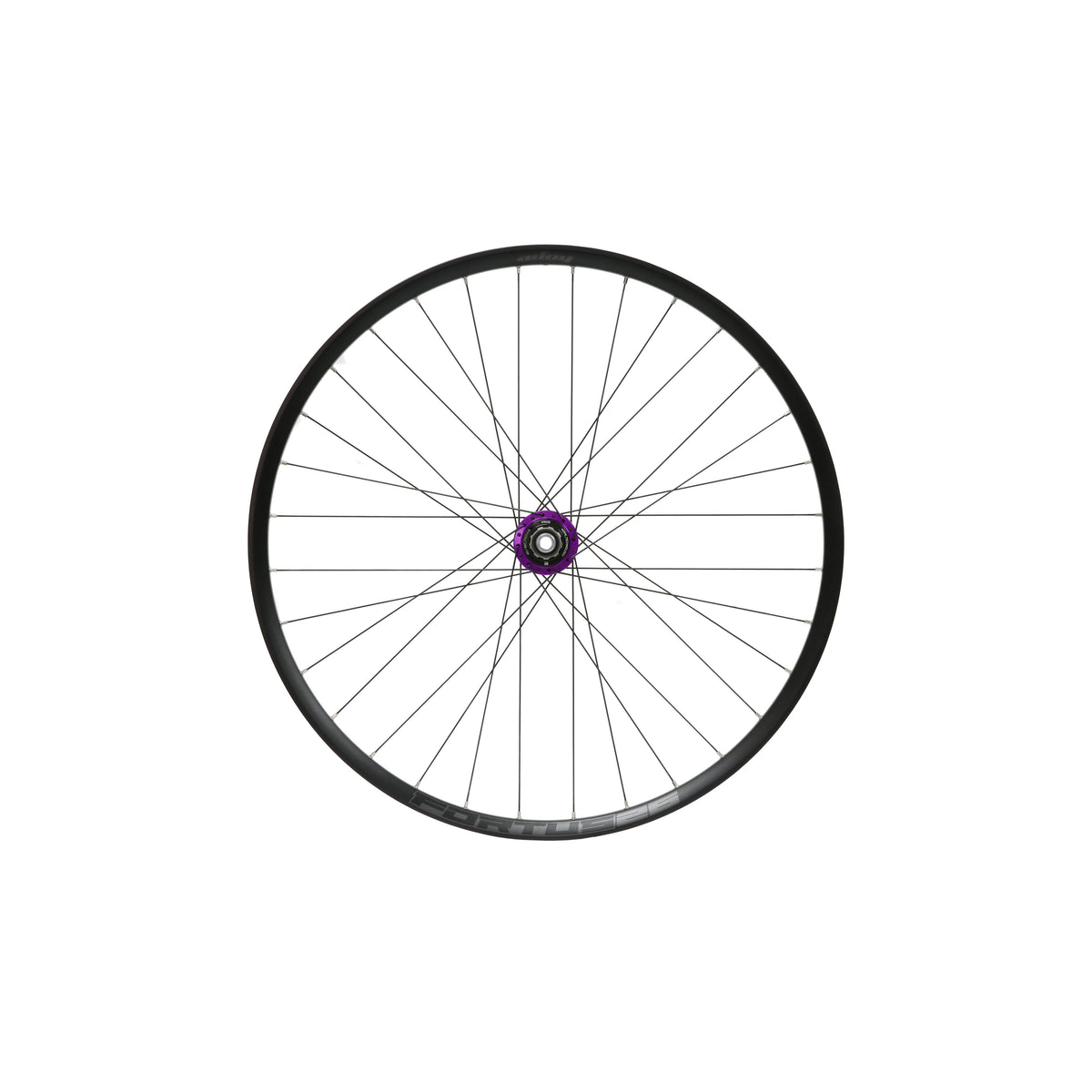 HOPE Fortus 26 W 29-tommers baghjul med lilla Pro 5-nav