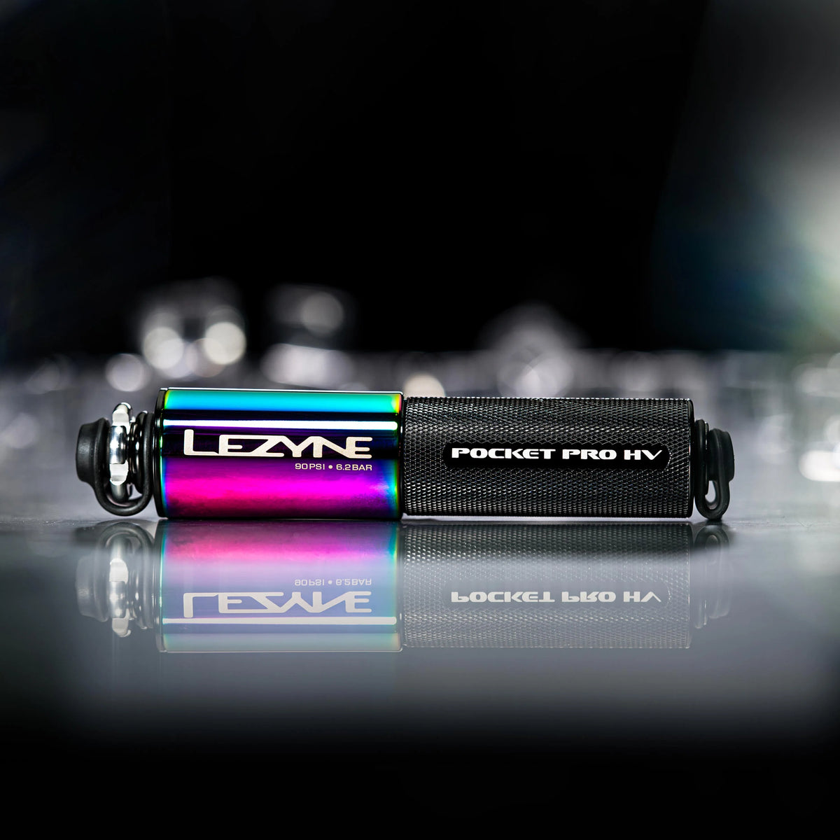 Ruční pumpička LEZYNE POCKET DRIVE PRO HV, metalická černá