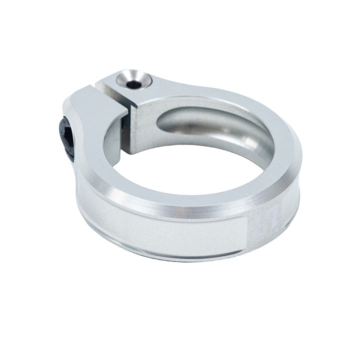 HXR COMPONENTS sadelklampe, 34,9/35 mm, rå aluminium