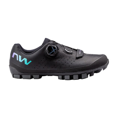Damskie buty MTB XC/gravel NORTHWAVE HAMMER PLUS czarne z opalizującymi detalami