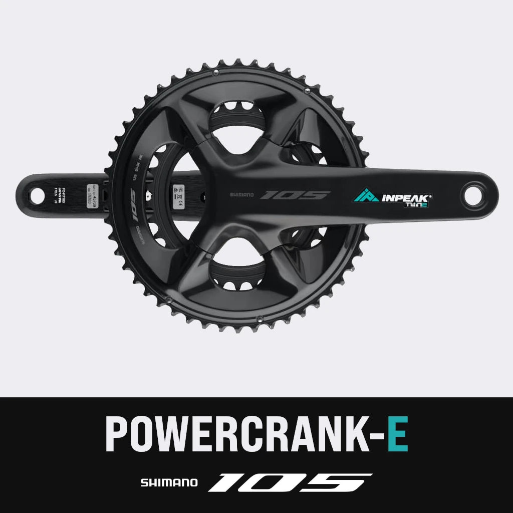 Pedalier con potenciómetro INPEAK POWERCRANK-E TWIN2 LR Shimano 105 R7100
